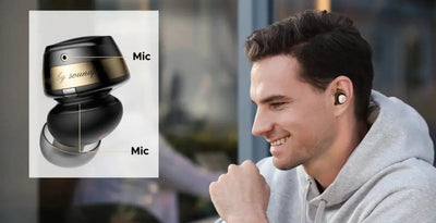 SoundPEATS-auriculares inalámbricos Air4, cascos con Bluetooth 5,3,  QCC3071, aptx adaptables, sin pérdidas, 6 micrófonos